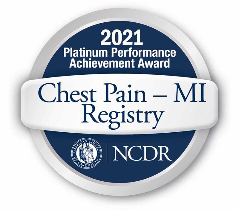 2021 Platinum Performance Achievement Award for Chest Pain